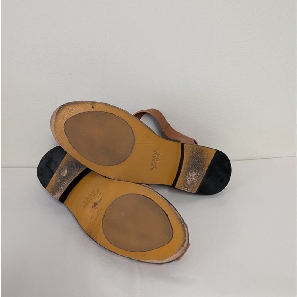 G.H. Bass Amelia Fisherman Sandals Womens US6 Tan Vachetta Leather BAX40976 - Picture 7 of 8